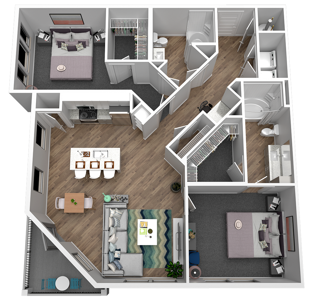 Estelle B1 Floor Plan 1,113 sq. ft.