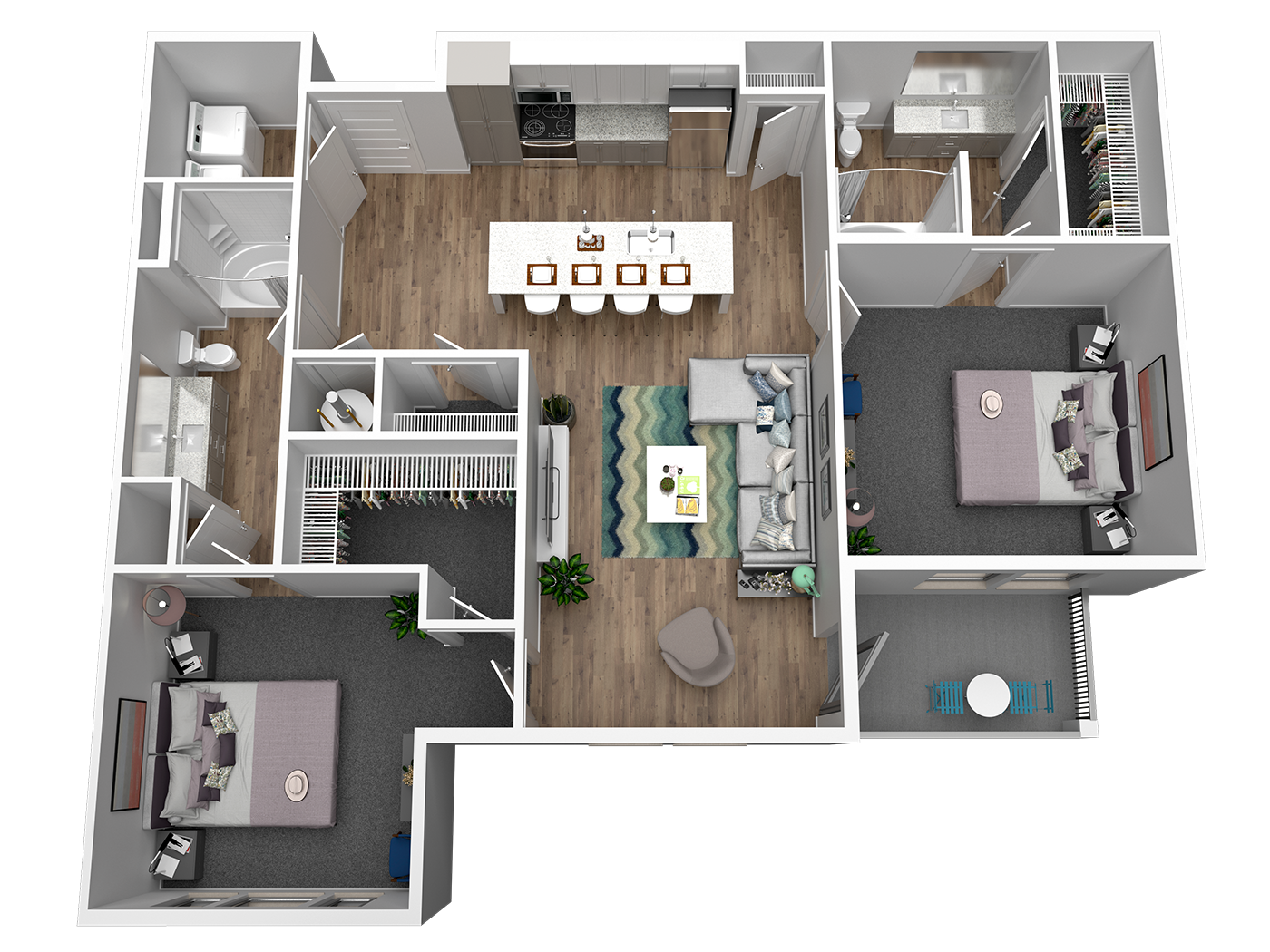 Estelle B2 Floor Plan 1,123 sq. ft.